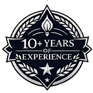 10+ Years of Experience Badge